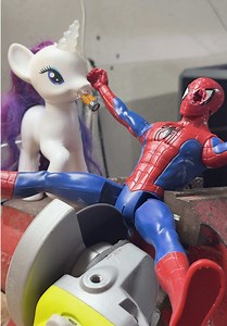 Spider-Man Helping Horse ASMR Funny Clip