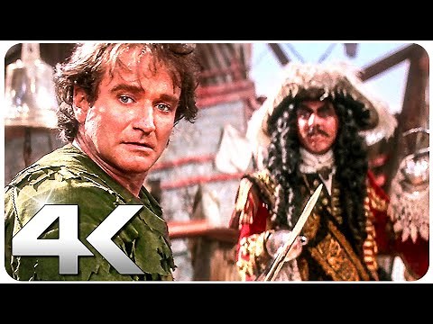 PETER PAN Vs HOOK Best Fight Scenes 4K ᴴᴰ
