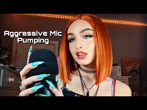 ASMR | Fast & Aggressive Mic Pumping, Swirling, and Tapping w/ Mouth Sounds