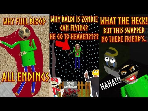 WHY BALDI ZOMBIE CAN HEAVEN? | Baldi's Basics Trap Out of Control Halloween Edition