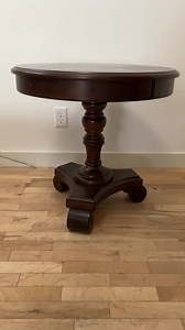 9.9K views · 87 reactions | Paint wash results after stripping the old finish. This table had veneer on the top. The middle part was wooden, and the bottom part of the pedestal was MDF. So, I guess I'm answering many questions about what to do when my pieces are not wooden. #furnituremakeover #furnituredesign #howto #flippingfurniture #DIY #tablemakeover | Extreme Furniture Makeover | Facebook