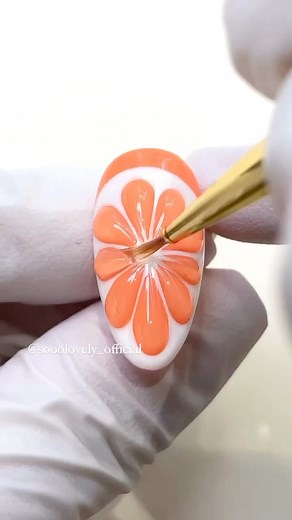 How to- Easy 3D orange nails! What other fruit nails next Product from sooolovely.com #gelnails #nailoftheday #nailofinstagram #nailinspiration #naildesign #nailart #nailartist #nailswagg #diynails #manicure #springnails #fruitnails | Học Nail Cho Người Mới Bắt Đầu
