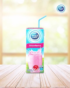 Lift your spirits with a cold serving of Dutch Lady strawberry milk 😊💖 #DLStrongMeStrongerUs #DutchLadyMY | Dutch Lady Malaysia