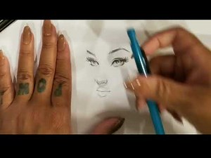HOW TO DRAW Pinup faces Pt 2, Tattoo business cartoon art that has made me Money. woman / girl