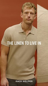10K views | Get our ultra-soft and breathable Tech Linen Sweater Polo—before it sells out (again). | Mack Weldon | Facebook