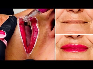 Grandmas Get A Lip Blush Tattoo | Full Process