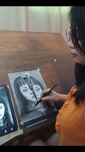 Drawing Process Parasyte : The Grey Charcoal and graphite on vellum board #drawing #artwork #netflix #ParasyteTheGrey | Mary Atienza Cristobal