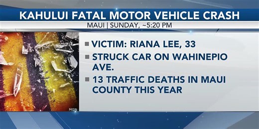 Woman identified in fatal Maui crash