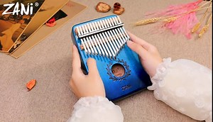 Amazon.com: Kalimba Thumb Piano 17-key Portable Mahogany Finger Piano With Tuning Hammer is a Musical Gift for Children, Adults and Beginners (blue) : Musical Instruments