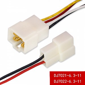 [Hot Item] 6.3 Series Automotive Connector Electric Vehicle Plug Spring Wire Connector Terminal Block Electronic Wiring Harness