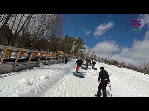 🇨🇦 Snow Tubing | 4K | Chicopee Tube Park | கனடா