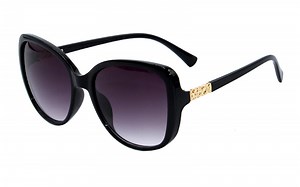 [Hot Item] Classic Style Butterfly Frames Tortoise Shell Metal Pattern Trim Temples Fashionable Sunglasses