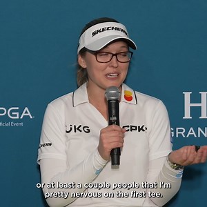"I can play in front of Vince Carter, I can play in front of anybody." — Brooke Henderson at #HGVLPGA 🤣 | LPGA