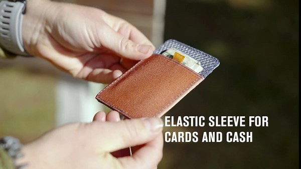 Chums Daily Wallet - Ultra Slim Front Pocket Card Holder Wallet for Men & Women - Holds Cash, ID & Credit Cards (Teal/Orange-Lime Green)