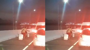 Ratusan Orang Bawa Tas Koper Jalan Kaki di Tol Bali Mandara, Imbas Mobil ke Bandara Kejebak Macet - TribunStyle.com