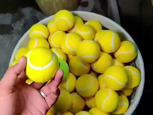 Tennis Ball Making in Factory #howtomake #processofmaking #processvideo #tennis #making | Process Of Making