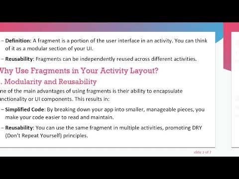 Understanding the Fragment Code Use in Your Android Activity Layout File