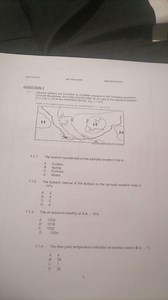 The season represented on the synoptic weather map is...    A.... | Filo