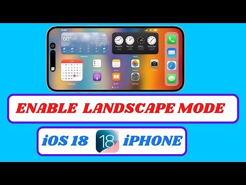 How to Turn On Landscape Mode on iPhone (iOS 18) | Enable Screen Rotation Easily in 2025!