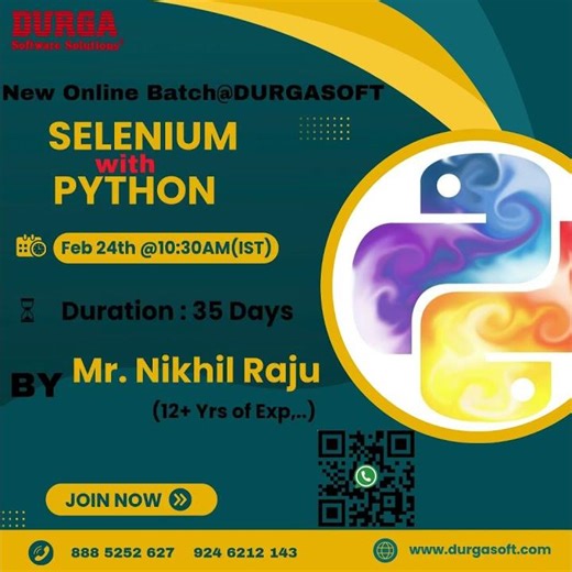 🚀 Master Selenium with Python – New Online Batch! 🚀