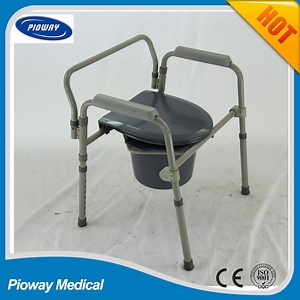 [Hot Item] Bedside Folding Steel Commode Chair (RJ-C814)