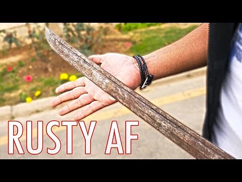 Removing RUST from a KATANA!