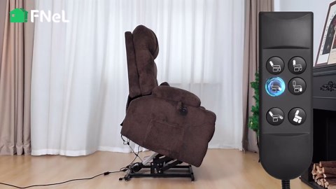 Infinite Position Power Lift Chair, Dual Motor Power Lift Recliner Chair with Massage and Heat Function for Elderly People, USB Ports, Premium Grey