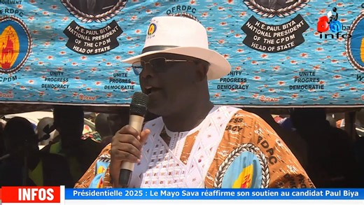 Présidentielle 2025 : le Mayo-Sava réaffirme son soutien au candidat PAUL BIYA. Les militants du Rdpc étaient réunis ce lundi 29 Septembre autour du chef de la délégation permanente départementale du parti pour le Mayo-Sava, ministre IBRAHIM TALBA MALLA et du président de l'Assemblée nationale, pour le lancement de la campagne électorale dans ce département. D'autres précisions, à suivre dans ce reportage de Baba info. | Baba info. Mra