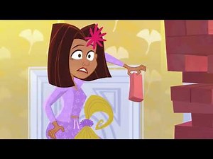 cartoon girl tickled