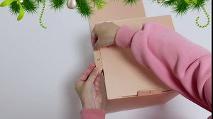 JOWBWE 4pcs Christmas Stackable Gift Boxes with Lids, Christmas Santa Claus Box, Xmas Nesting Box for Gift Wrapping and Party Decor, Christmas Decorative Stacking Boxes (santa claus)
