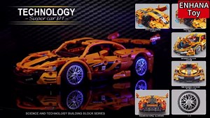 ENHANA Building Blocks Tech Sports Car 1: 14 Supercar Building Brick Racing Car Building Kit Adult Collectible Race Cars Model Great Gift for Boys, Girls, and Teens Ages 6+,1268PCS