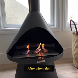 Enjoy crackling fire, warm flames and mood-evoking colors indoors or outdoors. Perfect for dinner parties, cocktail hours and outdoor patio gatherings. The Lloyd Fireplace blends the latest in mid-century modern inspired design with an electroplated steel body. | Solo Stove