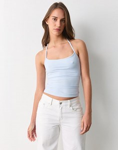 Tie Halter Top in Western Blue | Glassons US