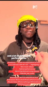 Stonebwoy shares his expectations for 2025 in an interview with MTV UK 🇬🇧, highlighting: • New music videos • Festival performances • Upcoming featured song releases • Potential new music #MTVUK #NewMusic2025 #Afrobeats #Dancehall #FestivalPerformances #MusicVideos #FeaturedSongs #GhanaMusic #UKMusicScene | Ghana Artists Club
