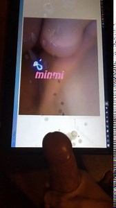 Shot of sperm tribute for beatiful japan MINMI