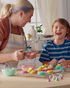 Grab your baking buddy and your KISSES for a springtime treat. | HERSHEY'S