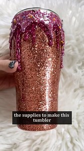 Everyone keeps asking how I made this donut drip cup 🍩✨ FULL TUTORIAL! #tumbler #diy #epoxyresin | LittleLee and Rose