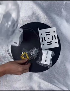 Security Camera Mount Kit - Pole/Wall Bracket with L-Adapter, 2 Stainless Steel Straps, Solar Panel Duckbill Bracket, Fits Dome/IP/PTZ Cameras, Indoor/Outdoor (Pole Mount Set with Solar Panel Bracket)