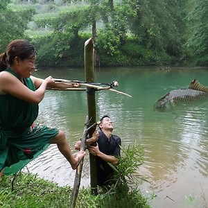 Freaky Eaters - Must Watch Fish And Big Bow And Arrow - Yummy Cooking Fish Recipe 😋😋😋 | Survival Challenges