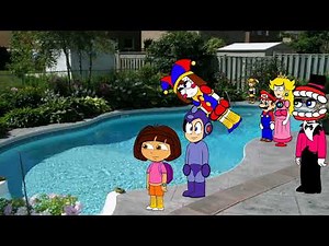 Goanimate: caillou is the pool manager