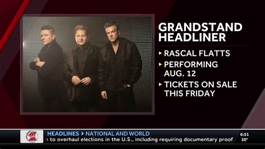 Rascal Flatts completes 2025 Iowa State Fair Grandstand lineup