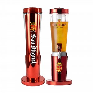 [Hot Item] LED Luminous 3 Liters Liquor Beer Dispenser Tower with Ice Tube