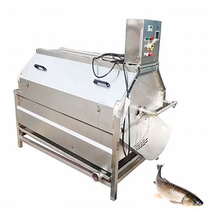 [Hot Item] Professional Pollock Salmon Cod Fish Scaling Drum Scale Remover Gutting Skinning Machine Fish Scaler Machine Price