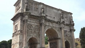 Arch of Constantine the Symbol of the Roman Empire in Rome Italy