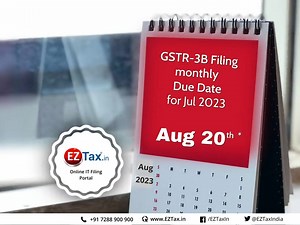 The GSTR-3B return monthly due date is fast approaching. Start e-filing now or contact Team EZTax team today. https://eztax.in/gst/ #eztax #GST #Accounting #GSTR3B | EZTax.in India | Facebook