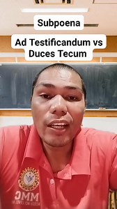 2.3K views · 24 reactions | Subpoena Ad Testificadum Vs Duces Tecum #FutureCriminologists #viralreelsfacebook #everyonehighlights #FutureLeaders #FutureCriminology #CriminologyIntern #followersreels #CriminologyStudent #highlightseveryone | Criminology Works | Facebook