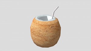 Coconut Drink - Download Free 3D model by rentless