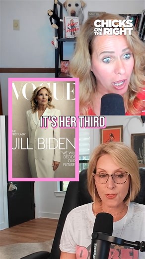 Jill Biden LOVES being in the spotlight #vogue #voguemagazine #Spotlight #vanity #Bidens | Chicks On The Right