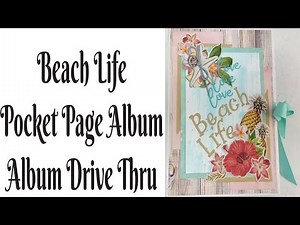 Beach Life Pocket Page Skinny Dippin Mini Album