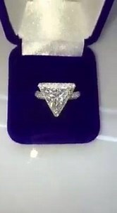 #triangleCut #diamond rare to find this shape as a large center stone . | Mike Nekta